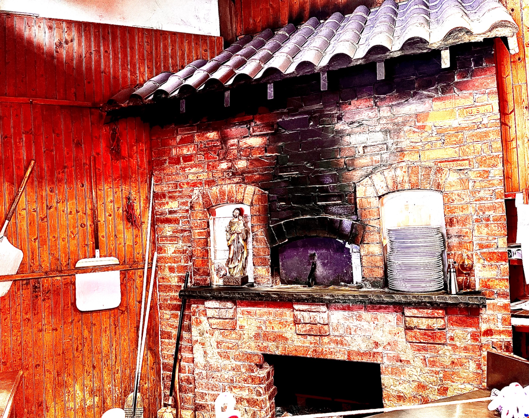 Traditional brick oven